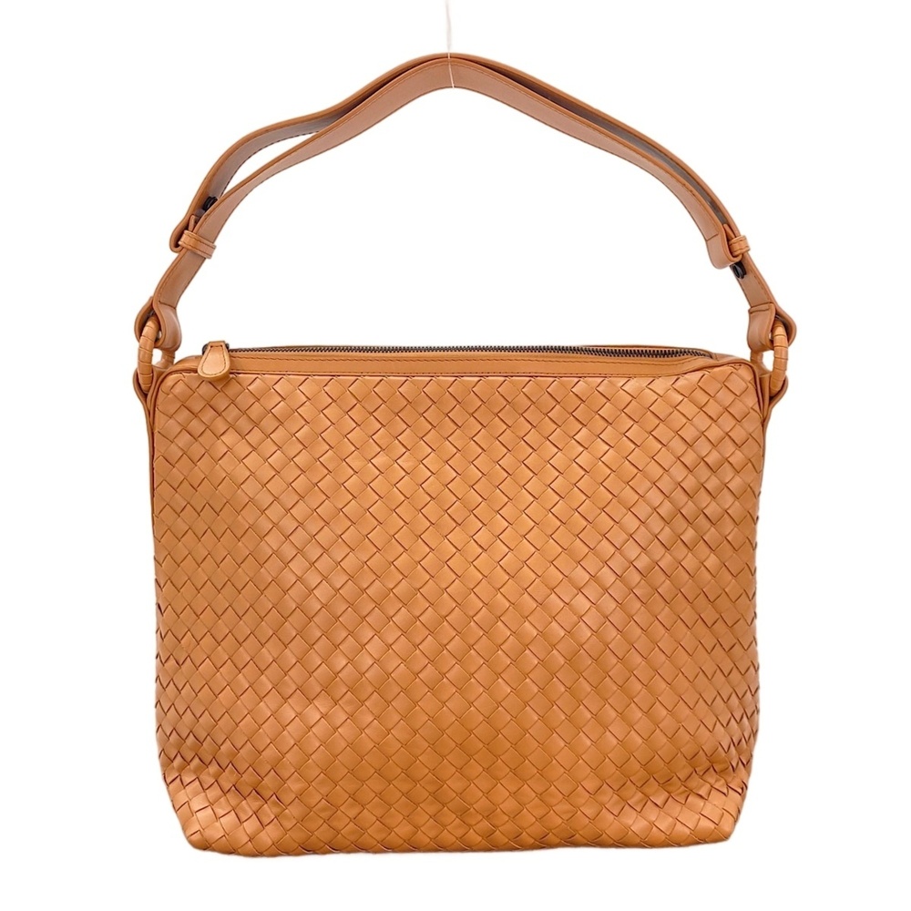 BOTTEGA VENETA Brown Intrecciato Shoulder Bag